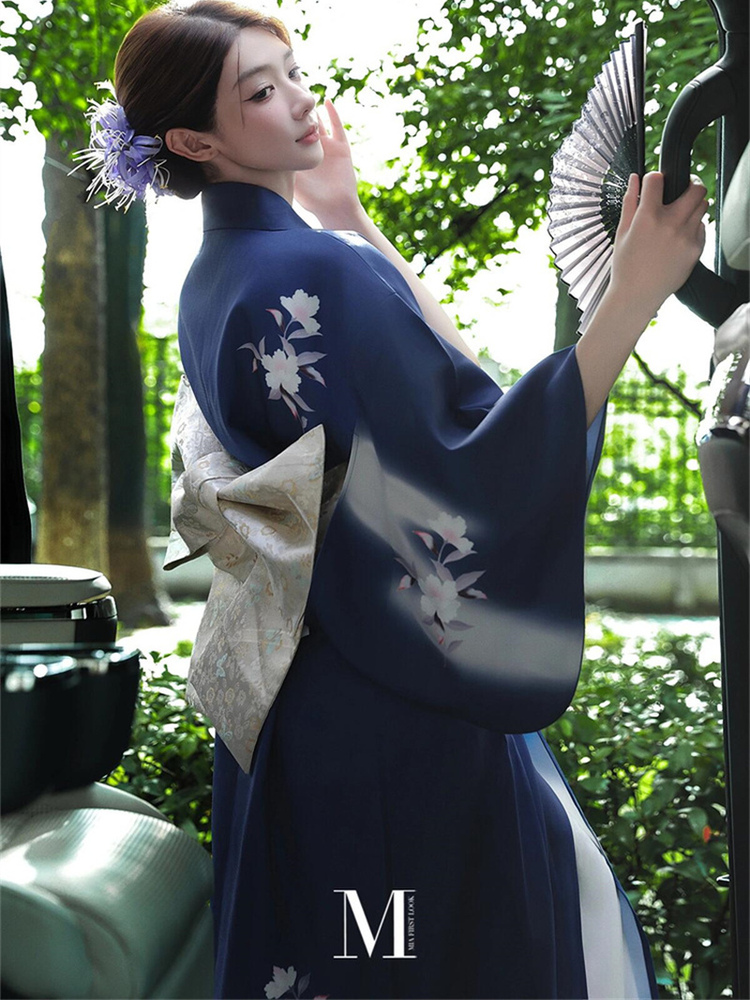 Ethnic Wear Model Fashion - Improved Version Traditional Japanese Kimono Dress