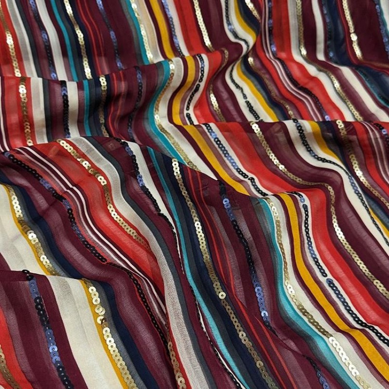 Colorful Striped Embroidered S - Ethnic Fashion Designer recension och pris