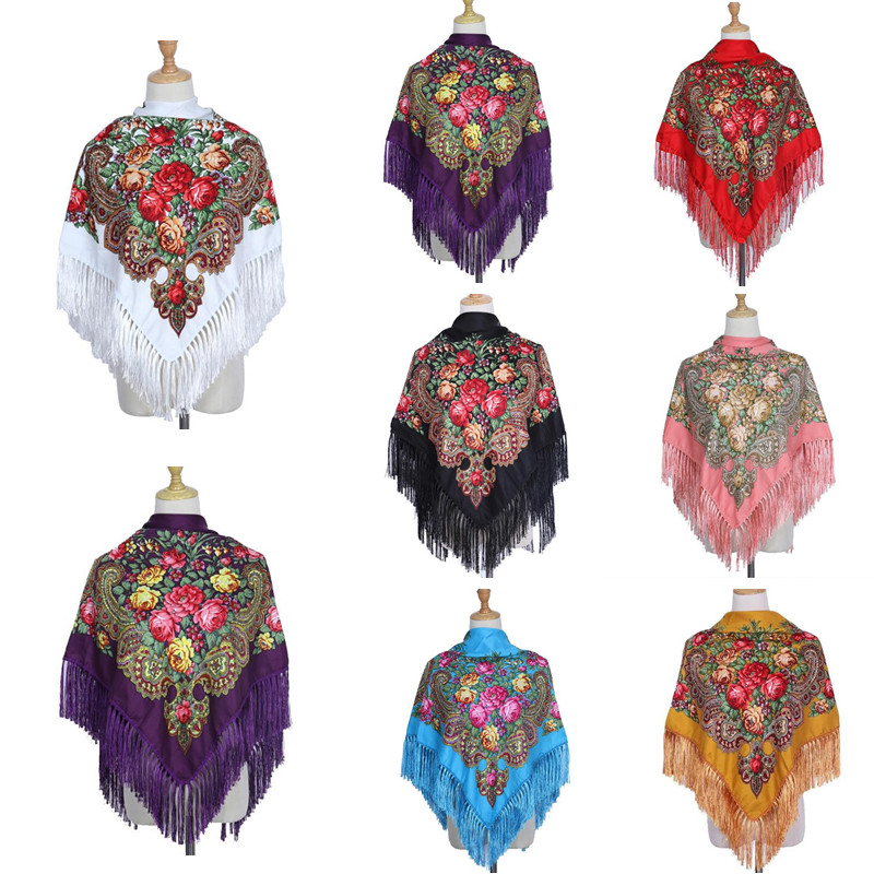Retro Printed Scarf Winter Boh - Ethnic Boho Fashion recension och pris