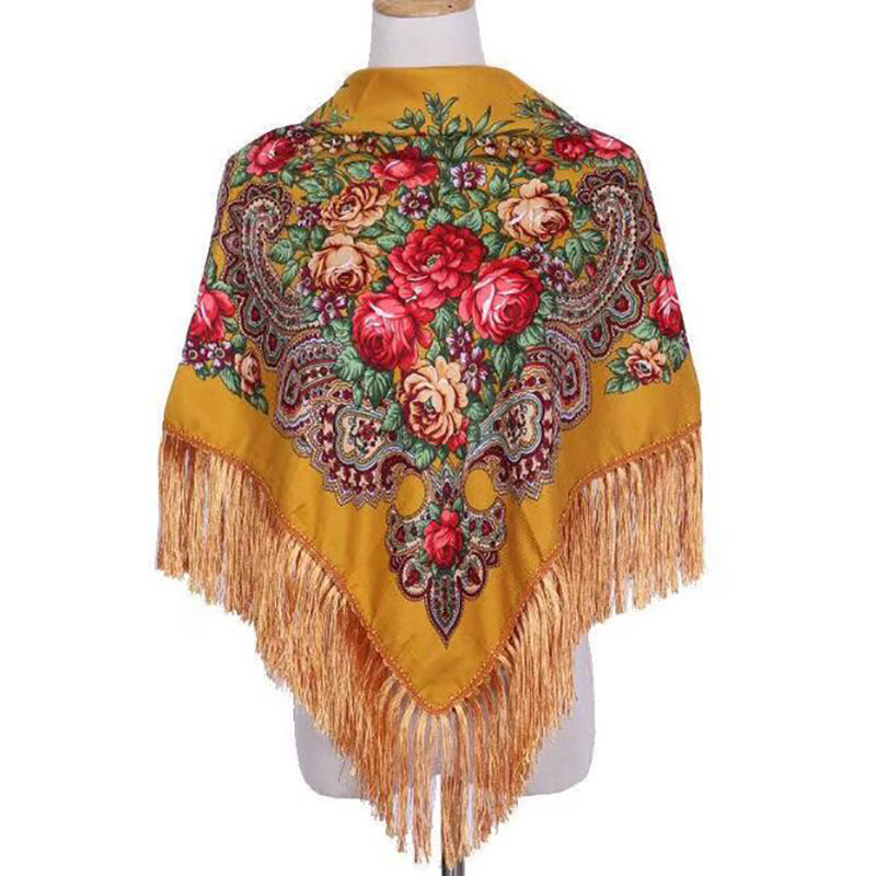 Retro Printed Scarf Winter Boh - Ethnic Boho Fashion recension och pris