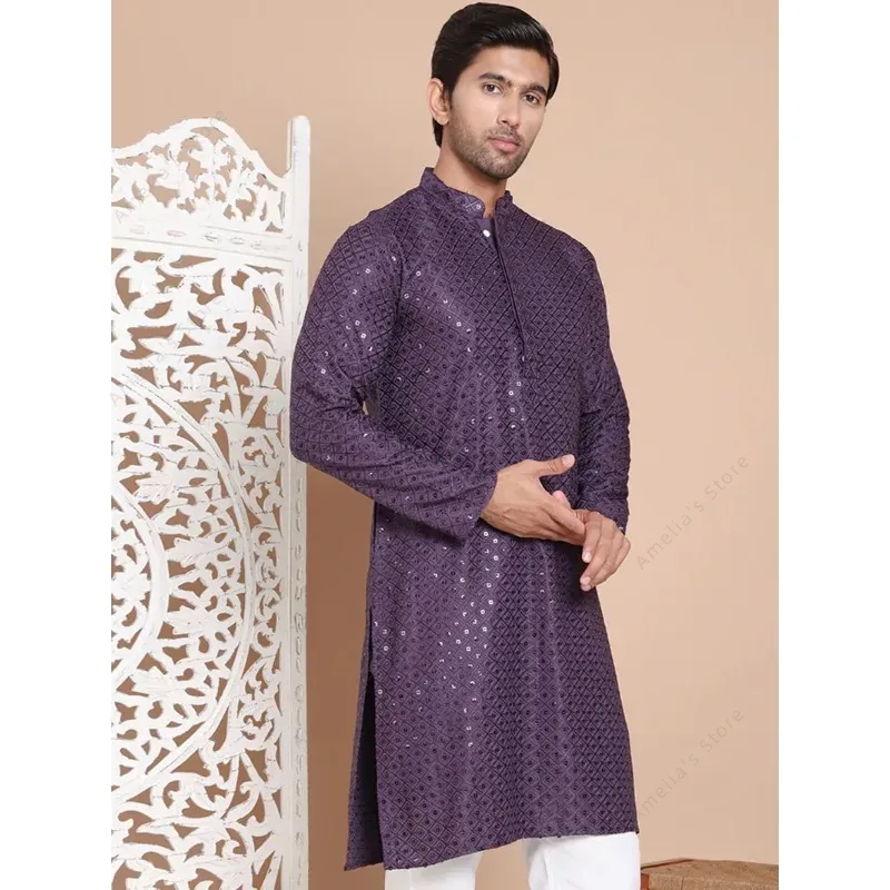 Indian Men's Kurta Tunic Cotto - Kurta Men Cotton recension och pris
