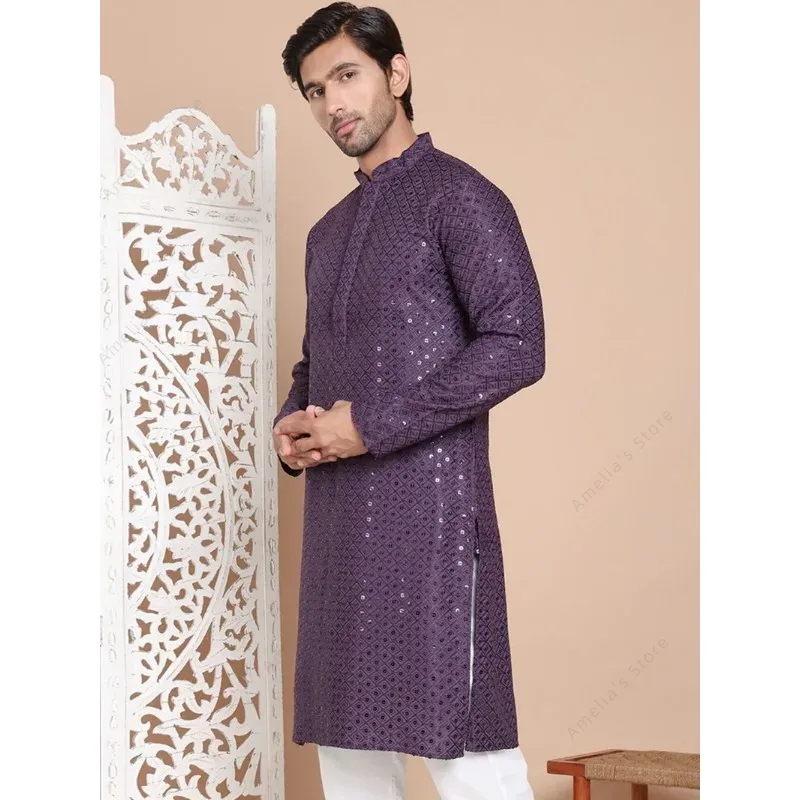 Indian Men's Kurta Tunic Cotto - Kurta Men Cotton recension och pris