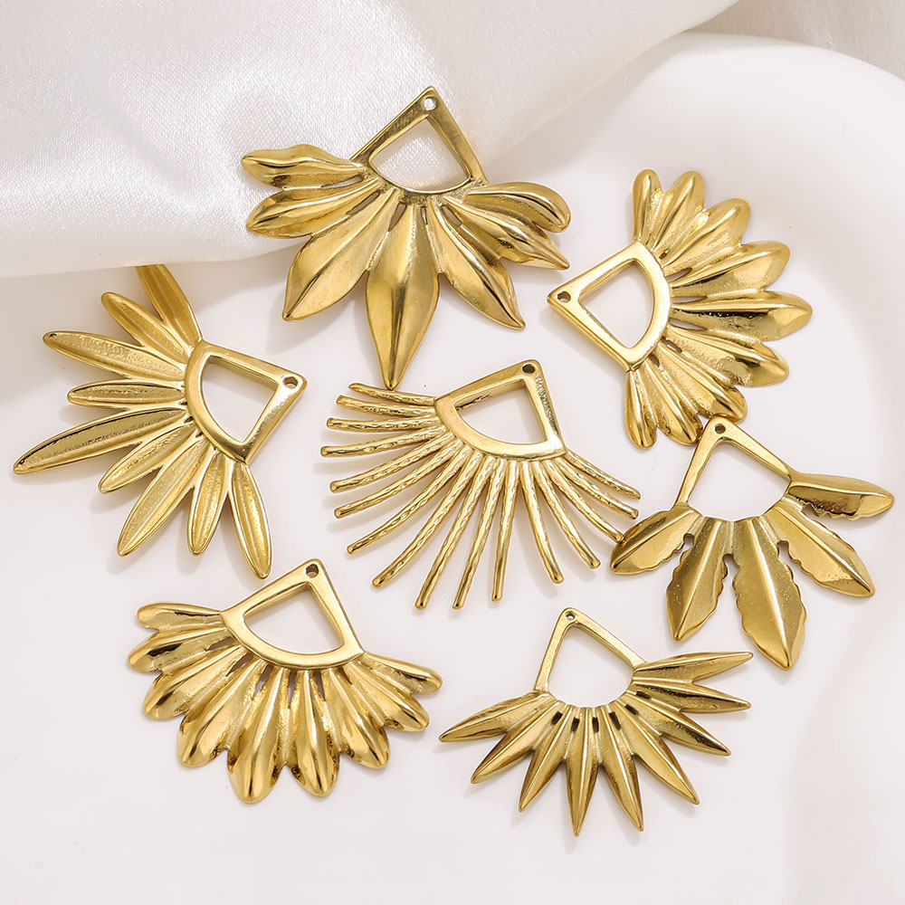 2pcs Stainless Steel Fan Shape - Ethnic Fashion Collection recension och pris