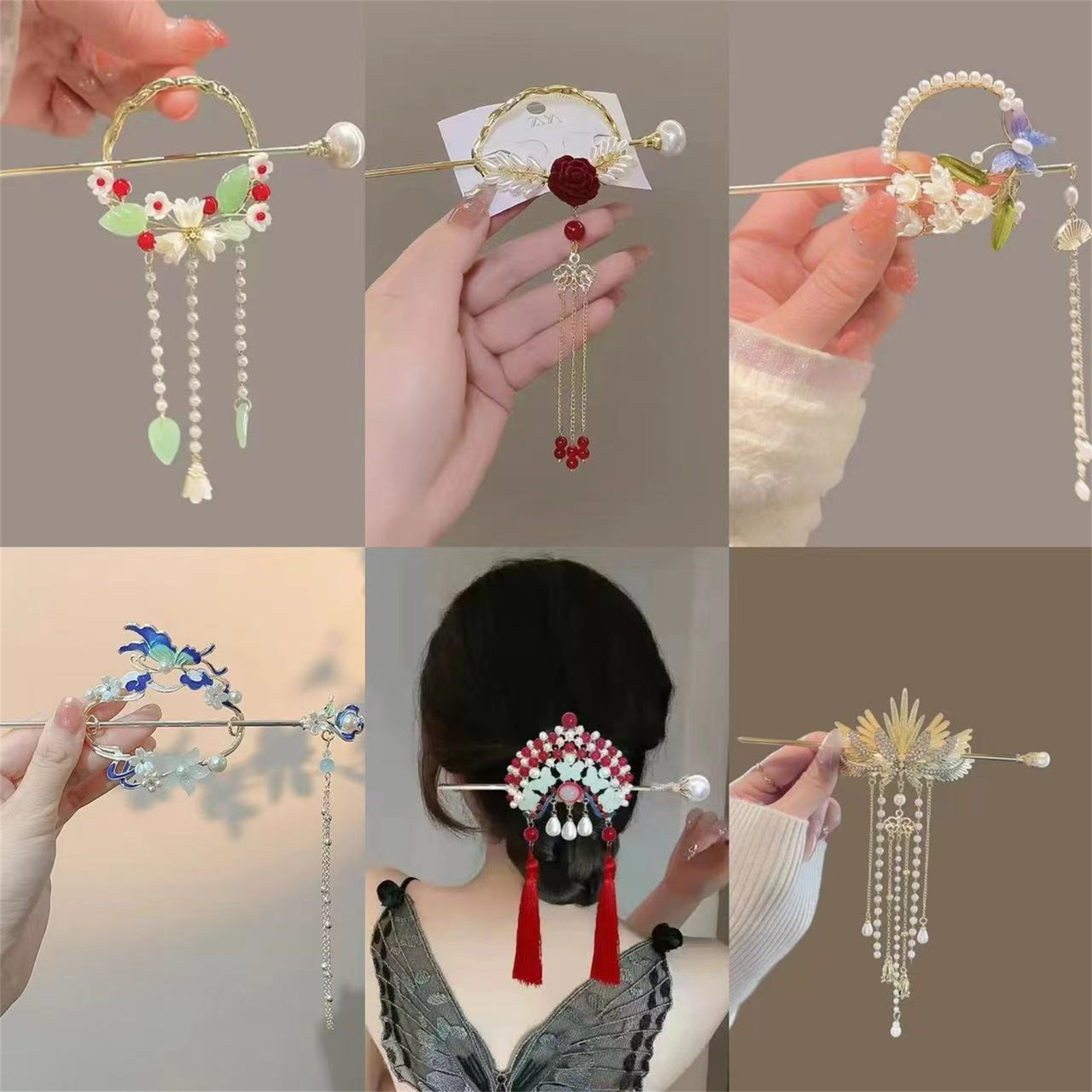 Ethnic Style Hairpin For Women - Ethnic Fashion Girls recension och pris