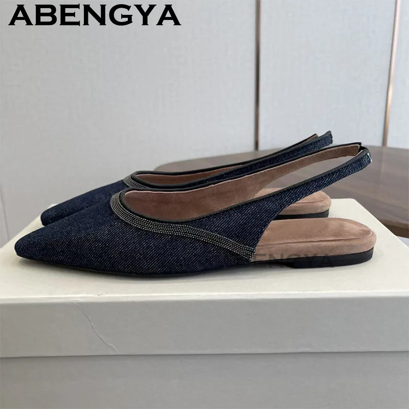 Pointy Toe Flat Heel Sandals f - Ethnic Fashion Walk recension och pris
