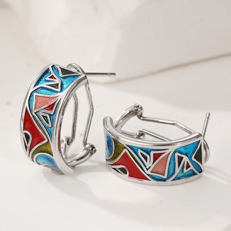 Ethnic Silver Color Enamel Hoo - Ethnic Wear In Fashion recension och pris