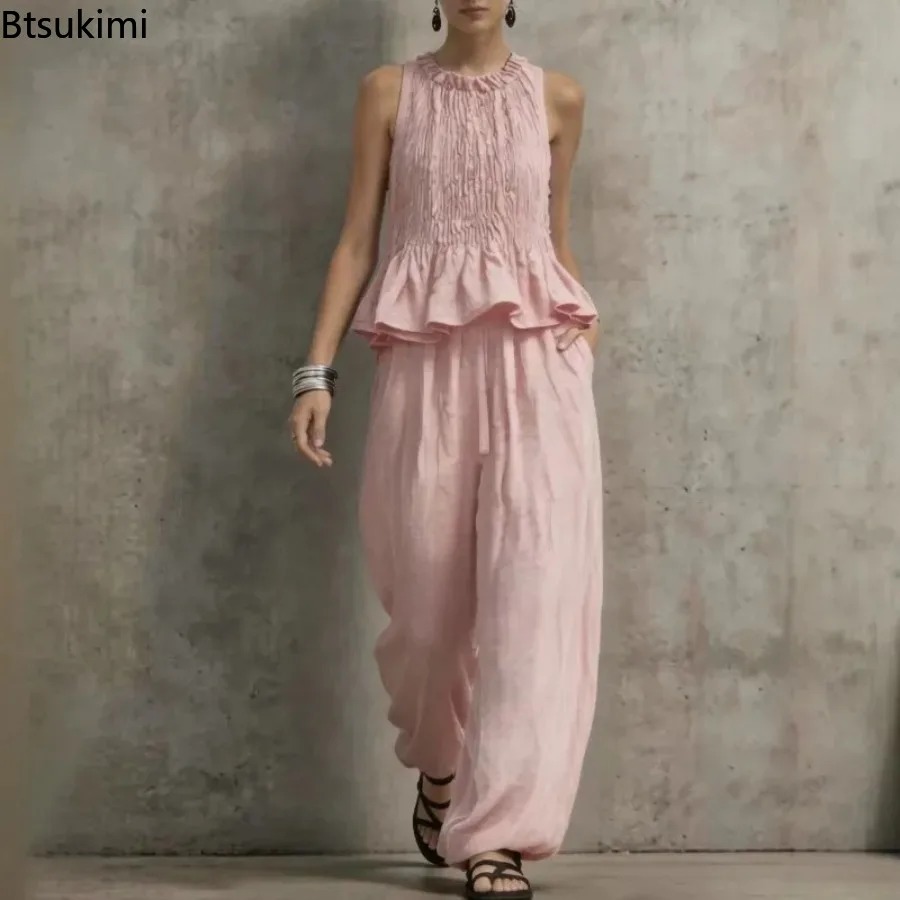 Simple Ruffle Hem Sleeveless T - Ethnic Fashion Collection recension och pris