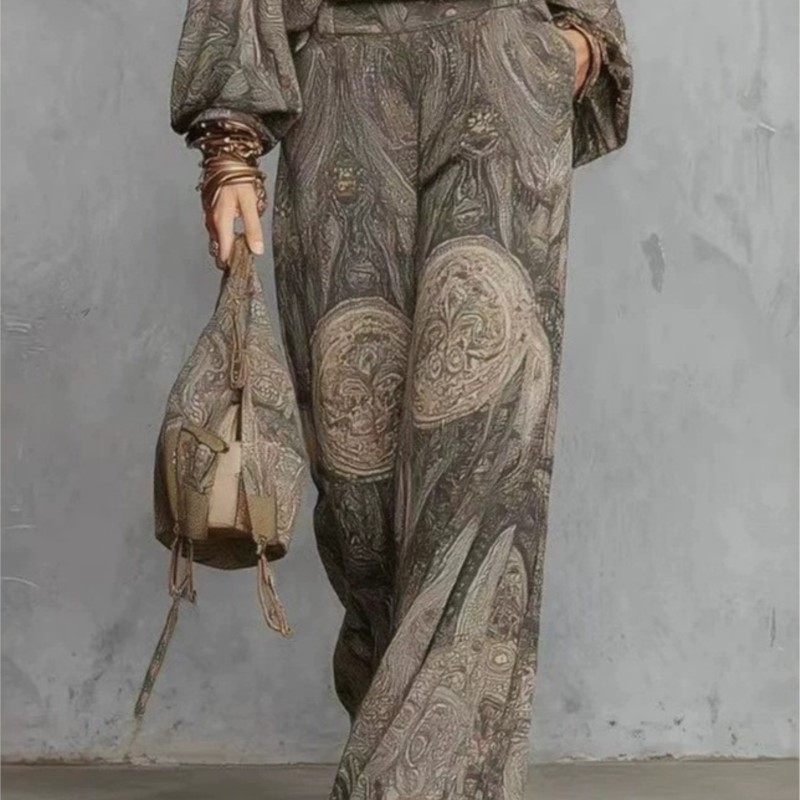 Boho Paisley Print Two-Piece S - Ethnic Fashion Collection recension och pris