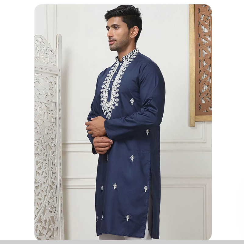 Indian ethnic style traditiona - Kurta Men Cotton recension och pris
