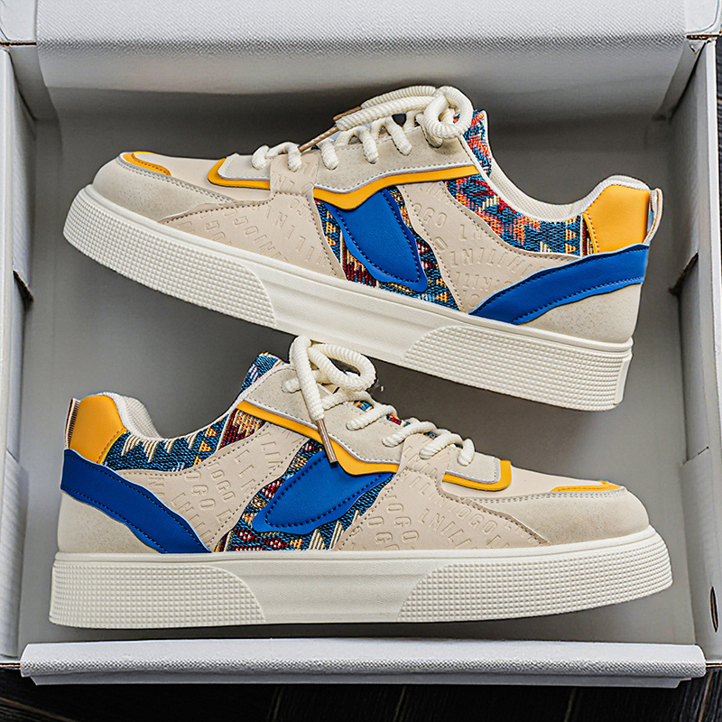 Men's Vintage Patchwork Platfo - Ethnic Fashion Walk recension och pris