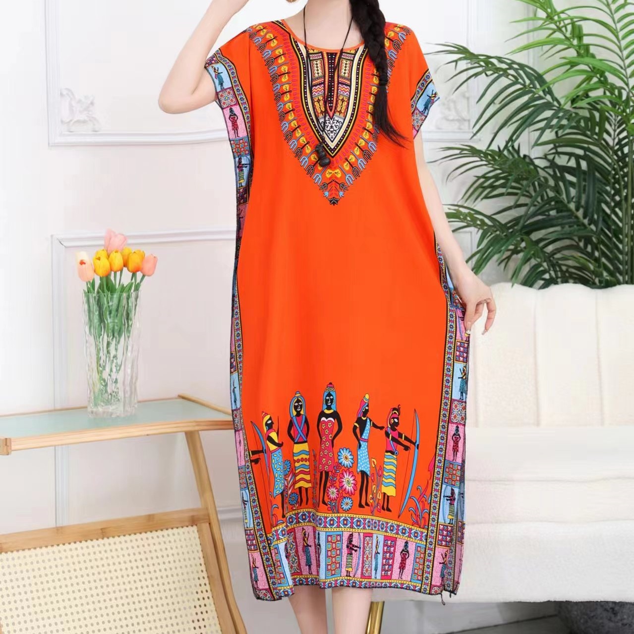 Casual Elegant Bohemian Printe - Ethnic Boho Fashion recension och pris