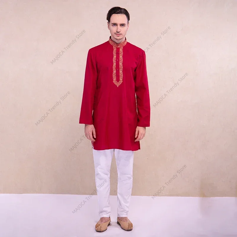 Indian Dress for Men Kurtas Sh - Kurta Men Cotton recension och pris