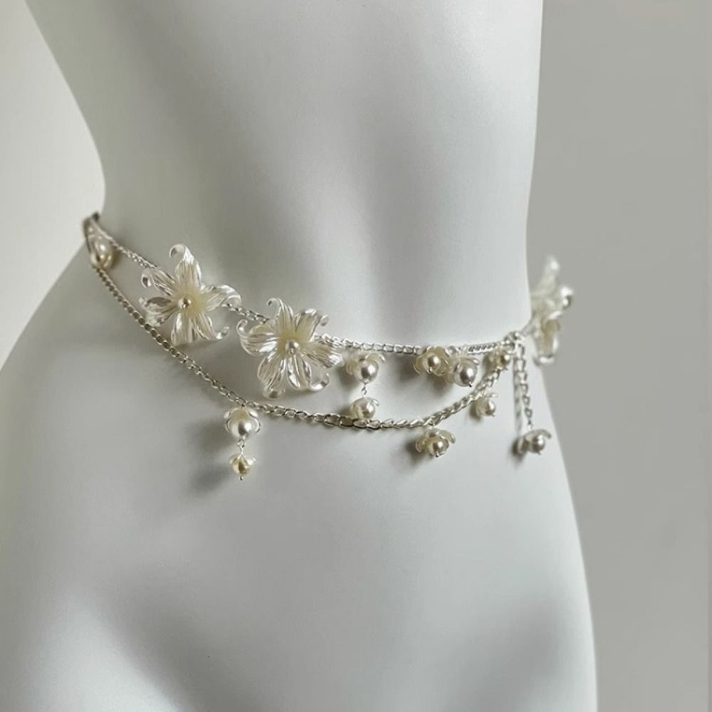 Fashion Elegant Pearl Waist Ch - Ethnic Fashion Collection recension och pris