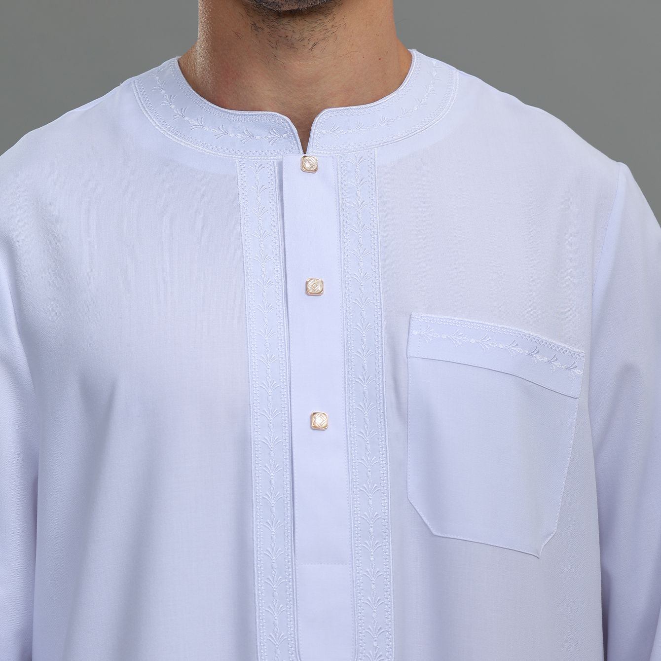 Mens Kaftan Thobe Button Down  - Kurta Men Cotton recension och pris