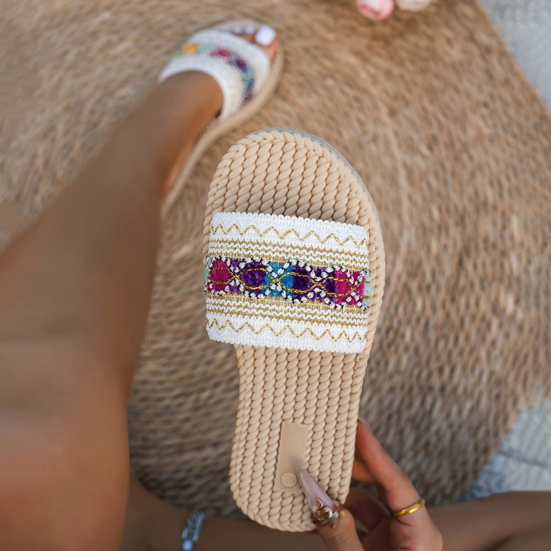 Women Slippers Outdoor Flat De - Ethnic Fashion Designer recension och pris