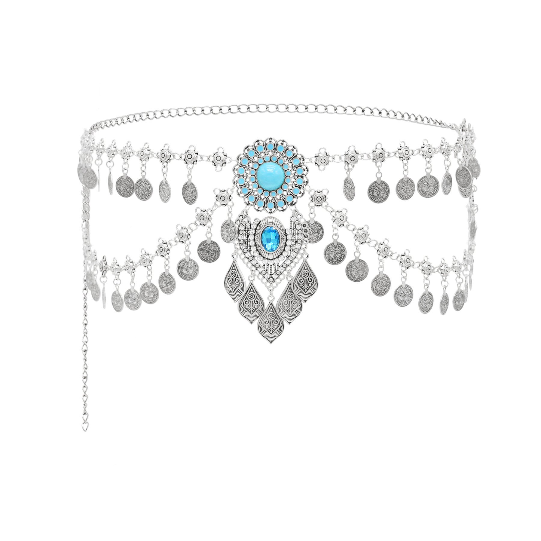 New Bohemian Coin Tassels Faux - Ethnic Boho Fashion recension och pris